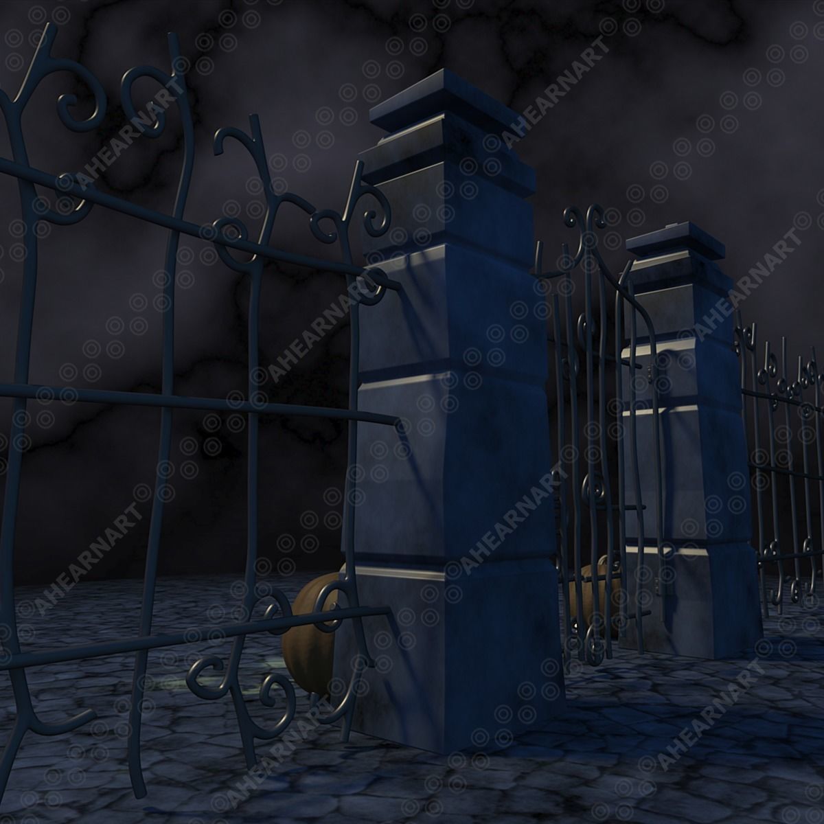 Nightmare Before Christmas Gate 3D model_9