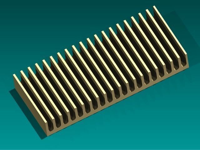 Heat Sink ZD16x50 Free 3D model