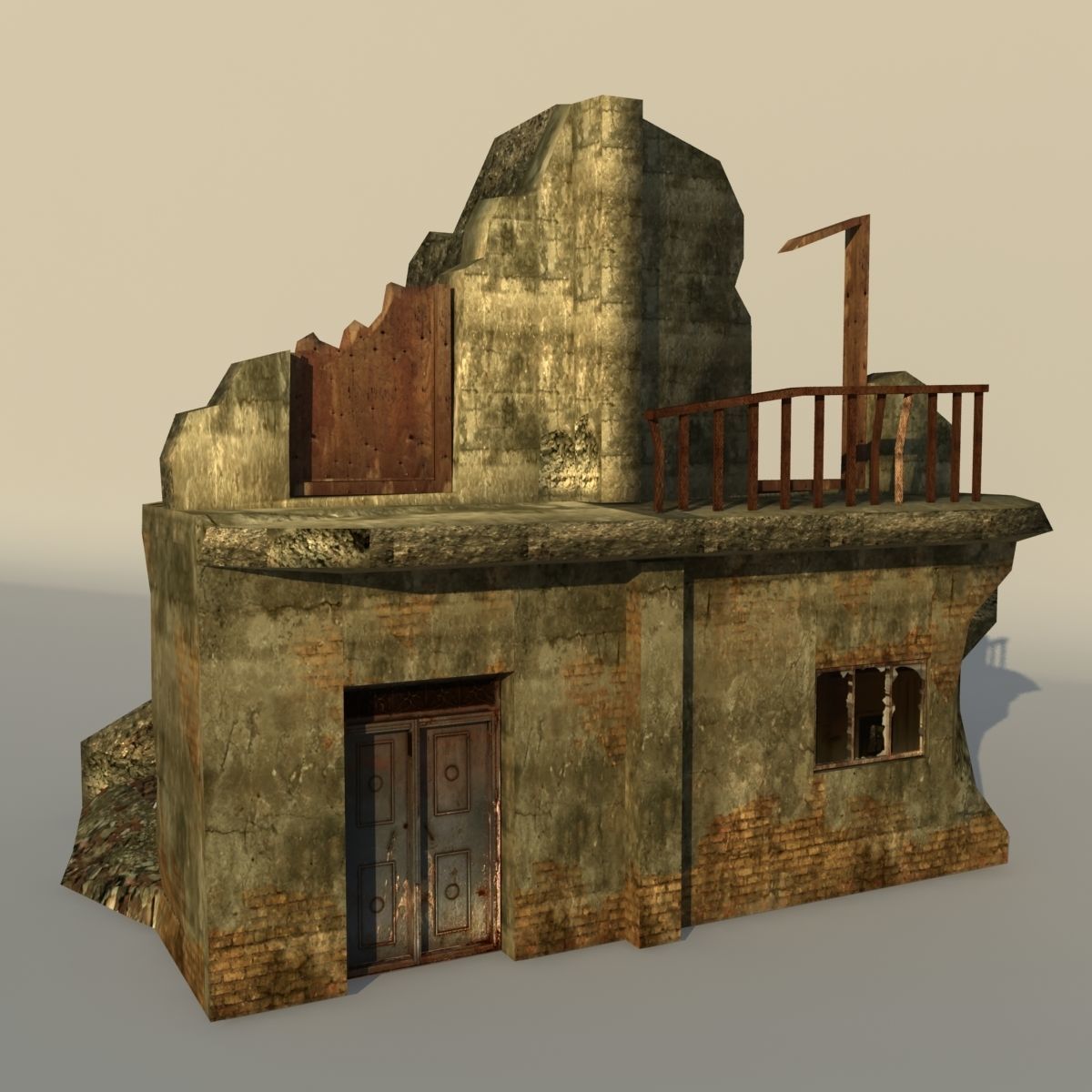 Middle East destroyed houses collection for game _10