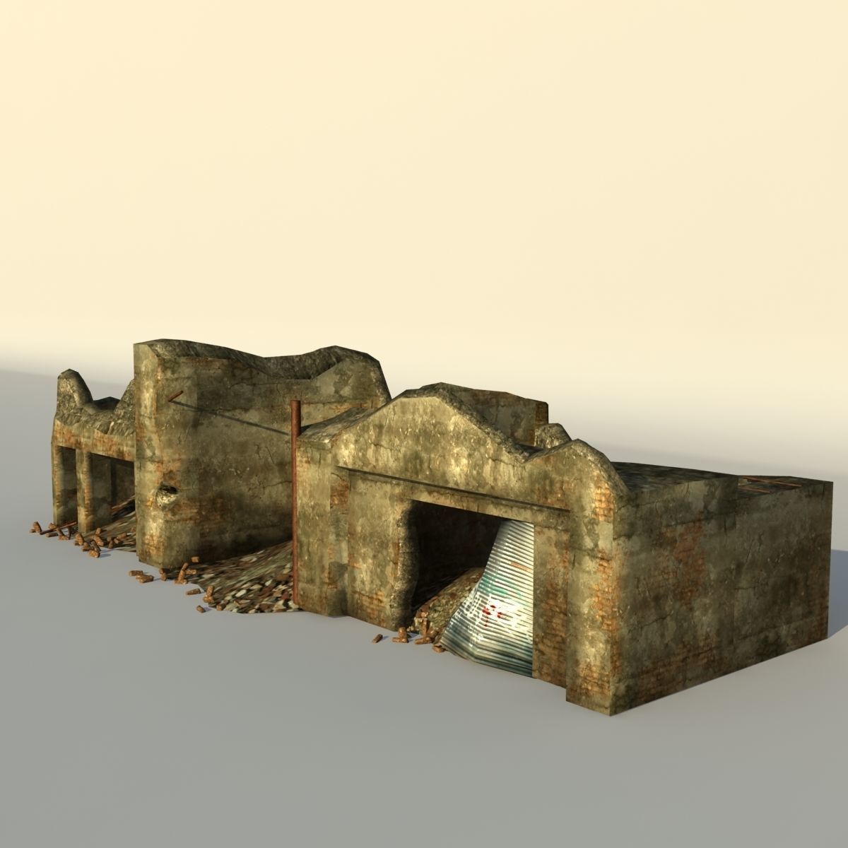 Middle East destroyed houses collection for game _48