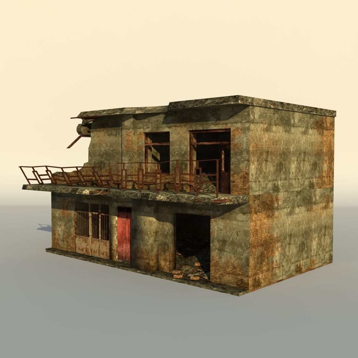 Middle East destroyed houses collection for game _65