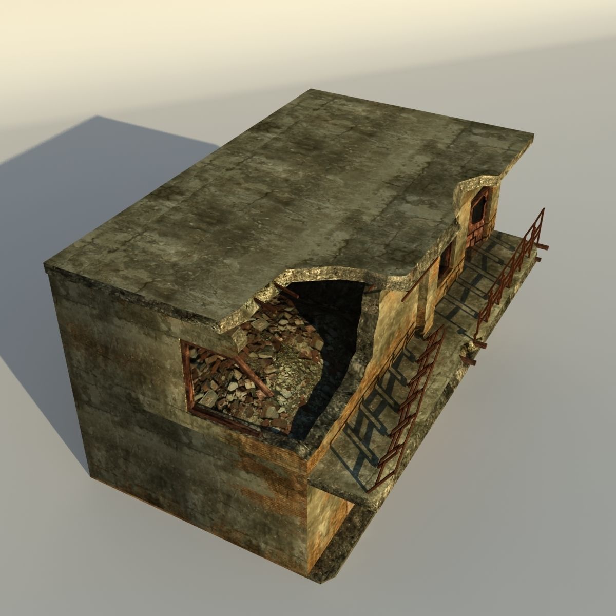 Middle East destroyed houses collection for game _66