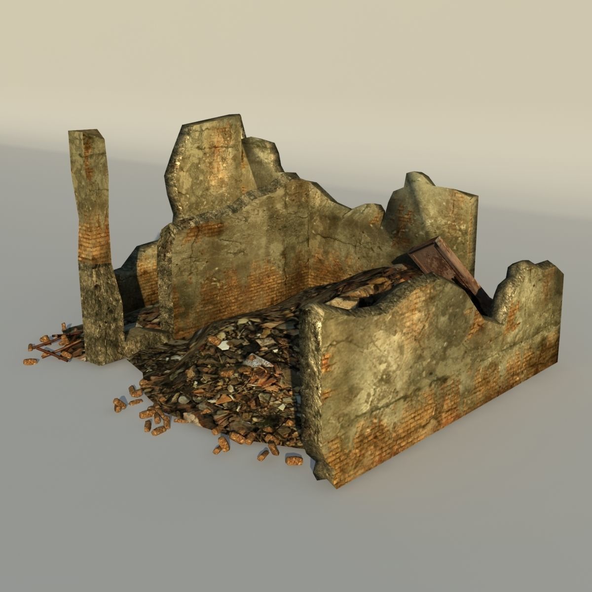 Middle East destroyed houses collection for game _59