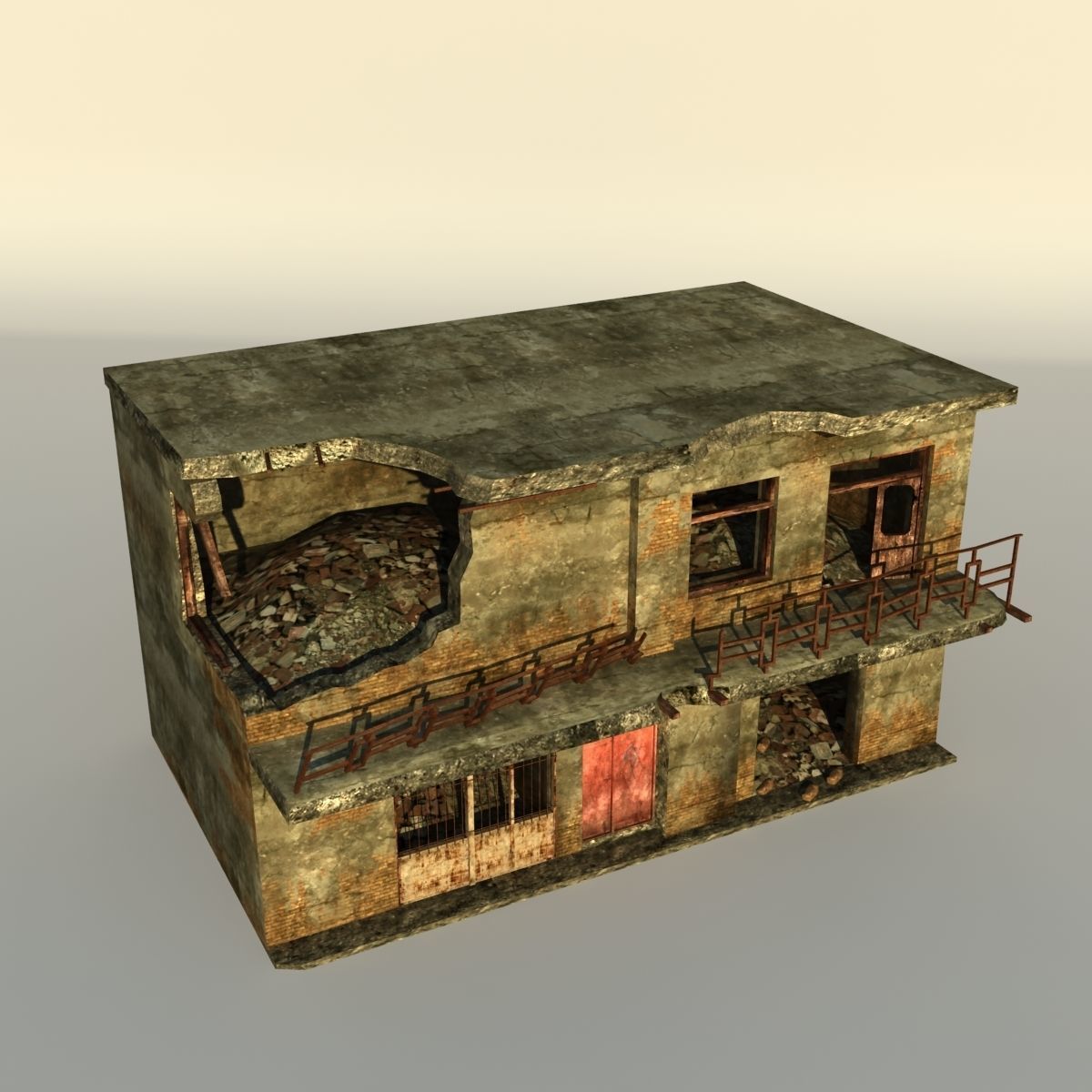 Middle East destroyed houses collection for game _64