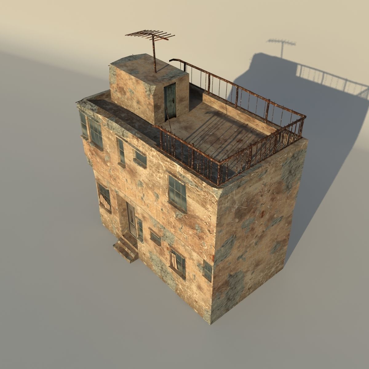 Middle East destroyed houses collection for game _23
