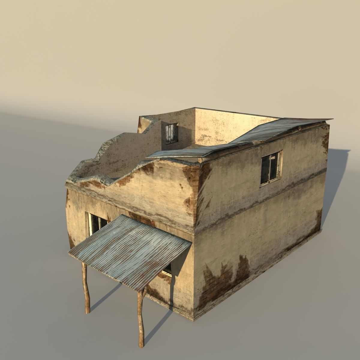 Middle East destroyed houses collection for game _17