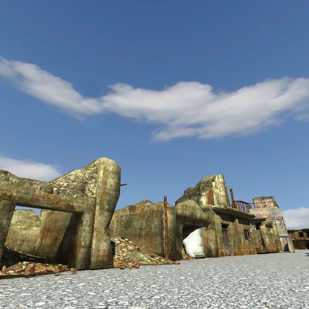 Middle East destroyed houses collection for game _12