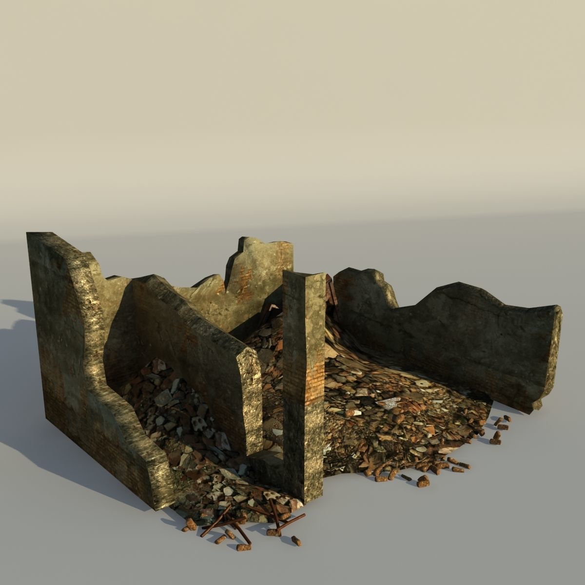 Middle East destroyed houses collection for game _58