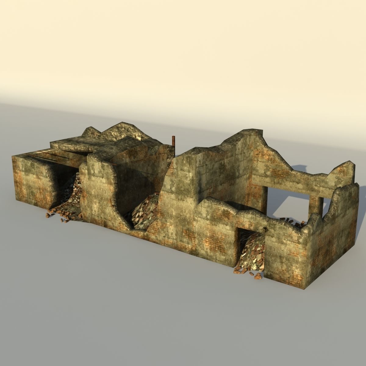 Middle East destroyed houses collection for game _47