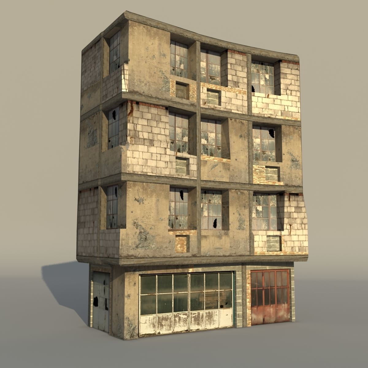 Middle East destroyed houses collection for game _3
