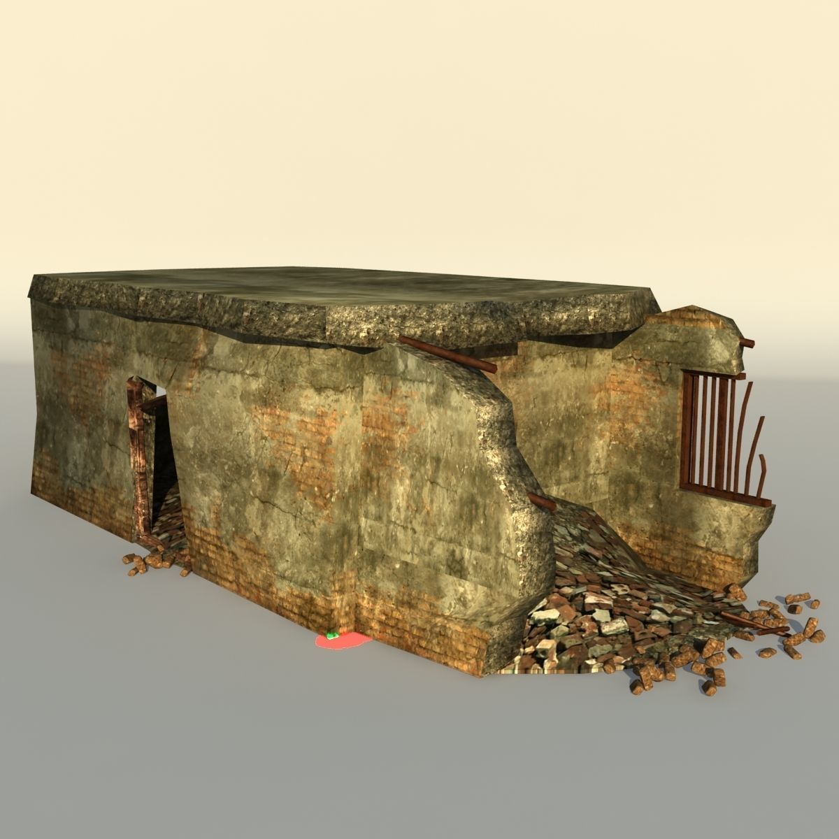 Middle East destroyed houses collection for game _70