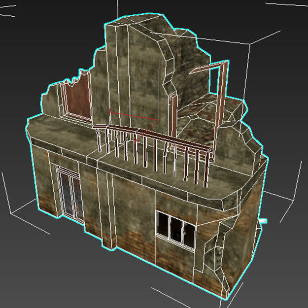 Middle East destroyed houses collection for game _37