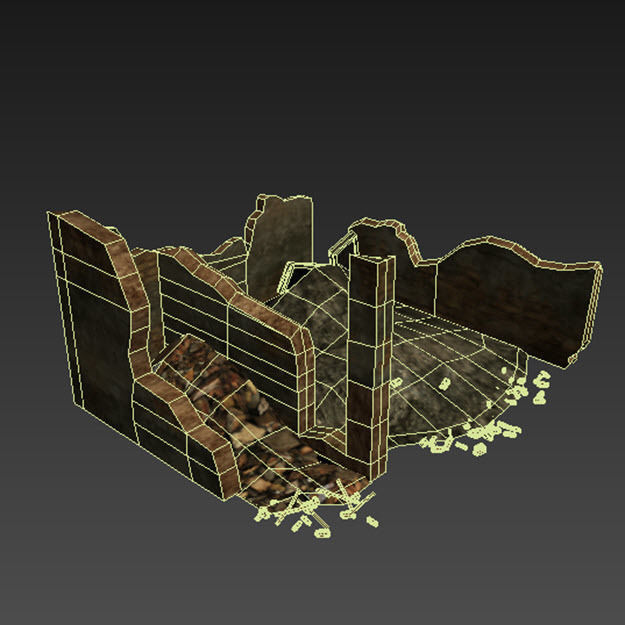 Middle East destroyed houses collection for game _56