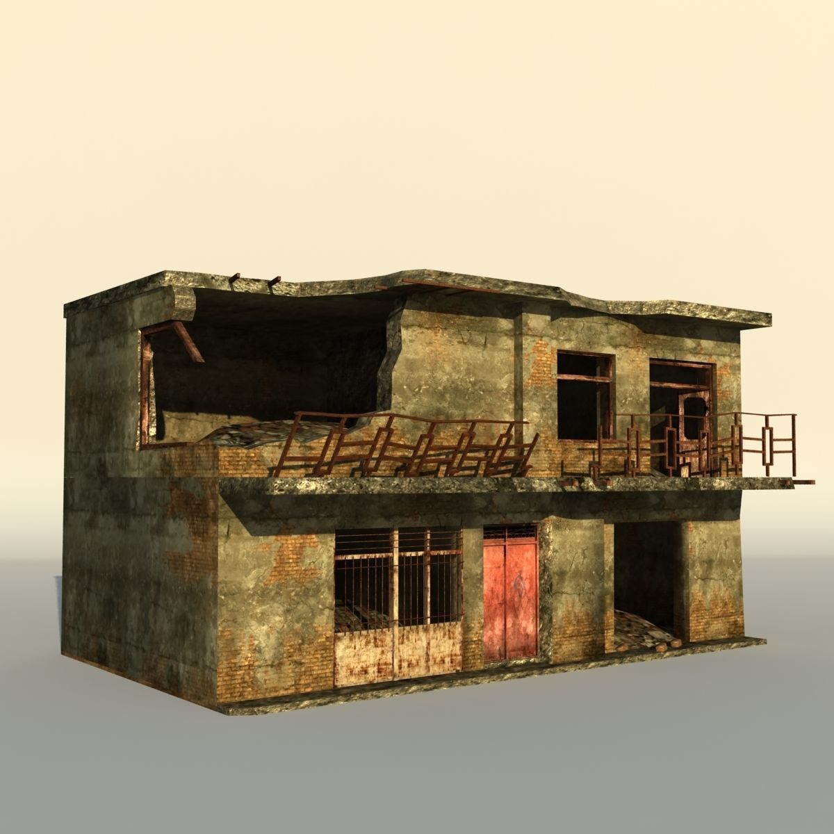 Middle East destroyed houses collection for game _6