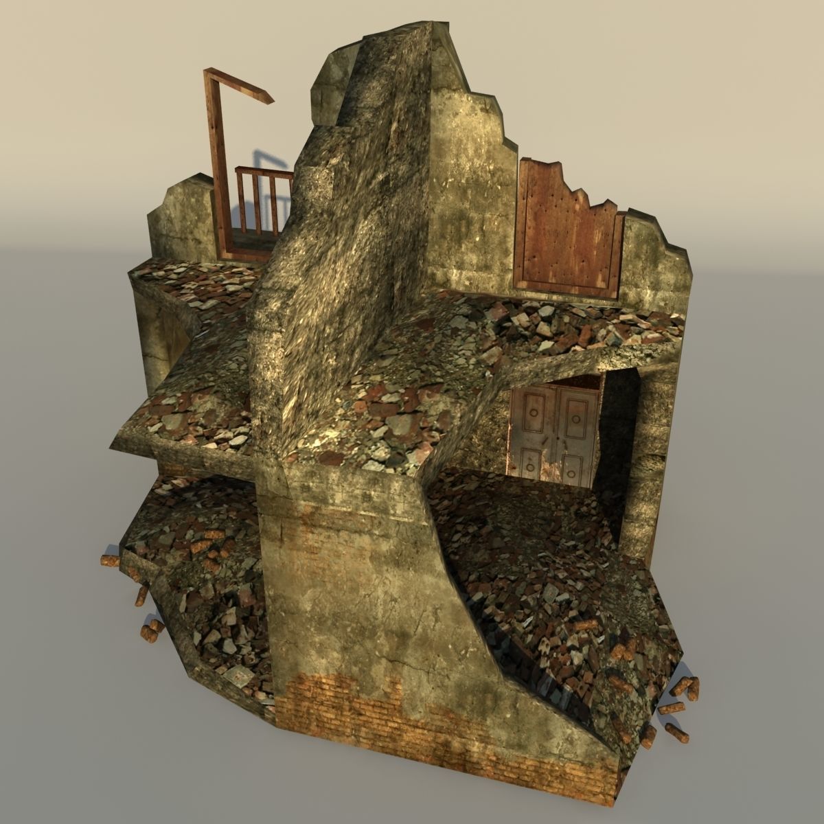 Middle East destroyed houses collection for game _42