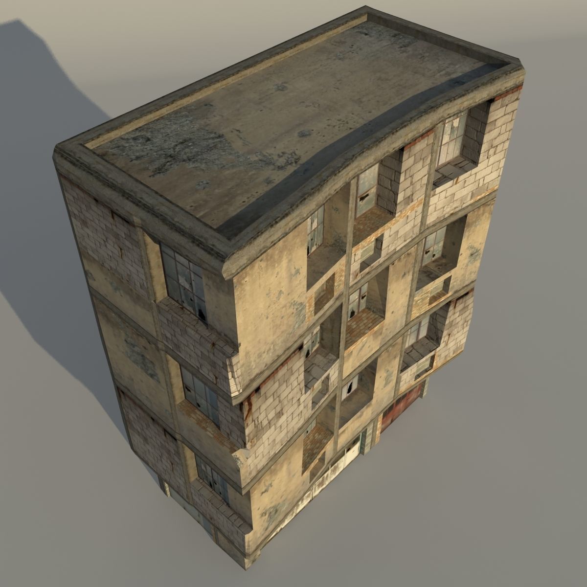 Middle East destroyed houses collection for game _27