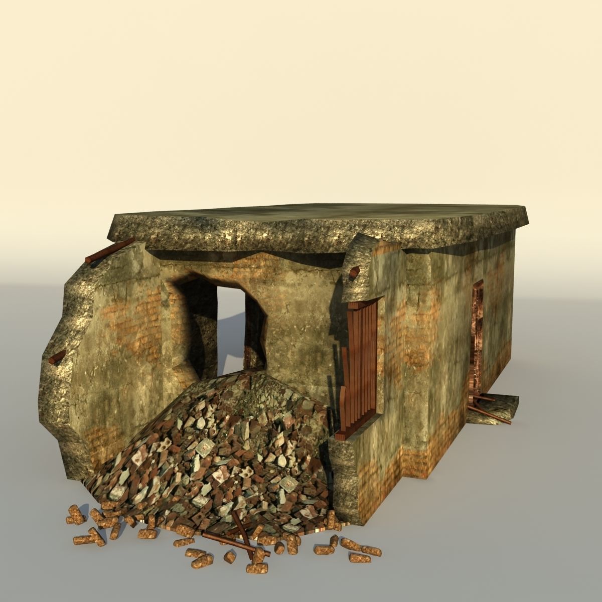 Middle East destroyed houses collection for game _72