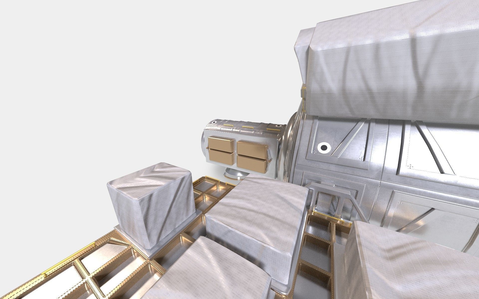 Quest Airlock module on ISS 3D model_13