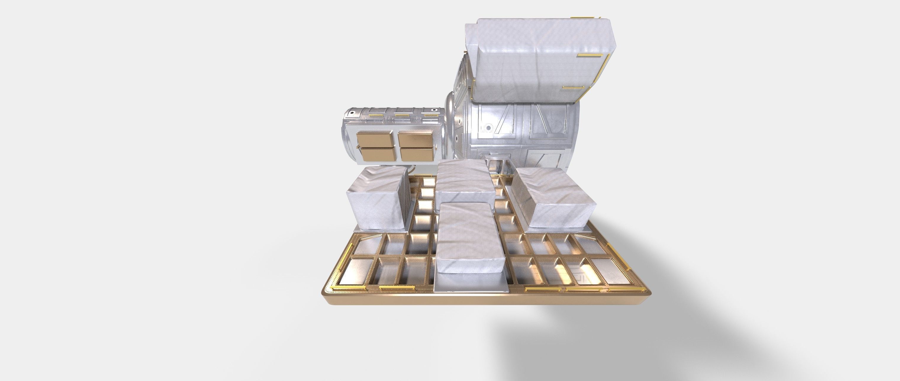 Quest Airlock module on ISS 3D model_7