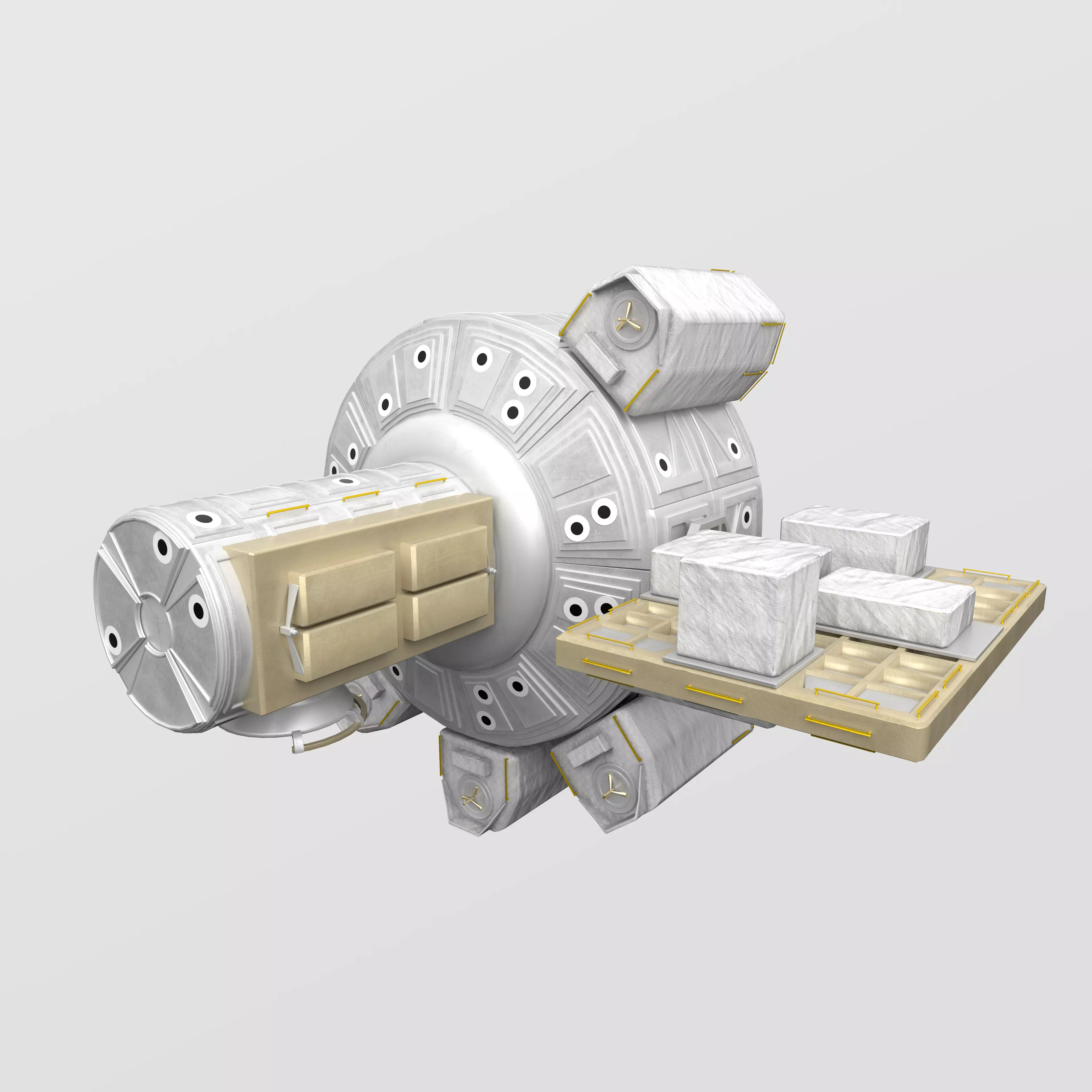 Quest Airlock module on ISS 3D model_0