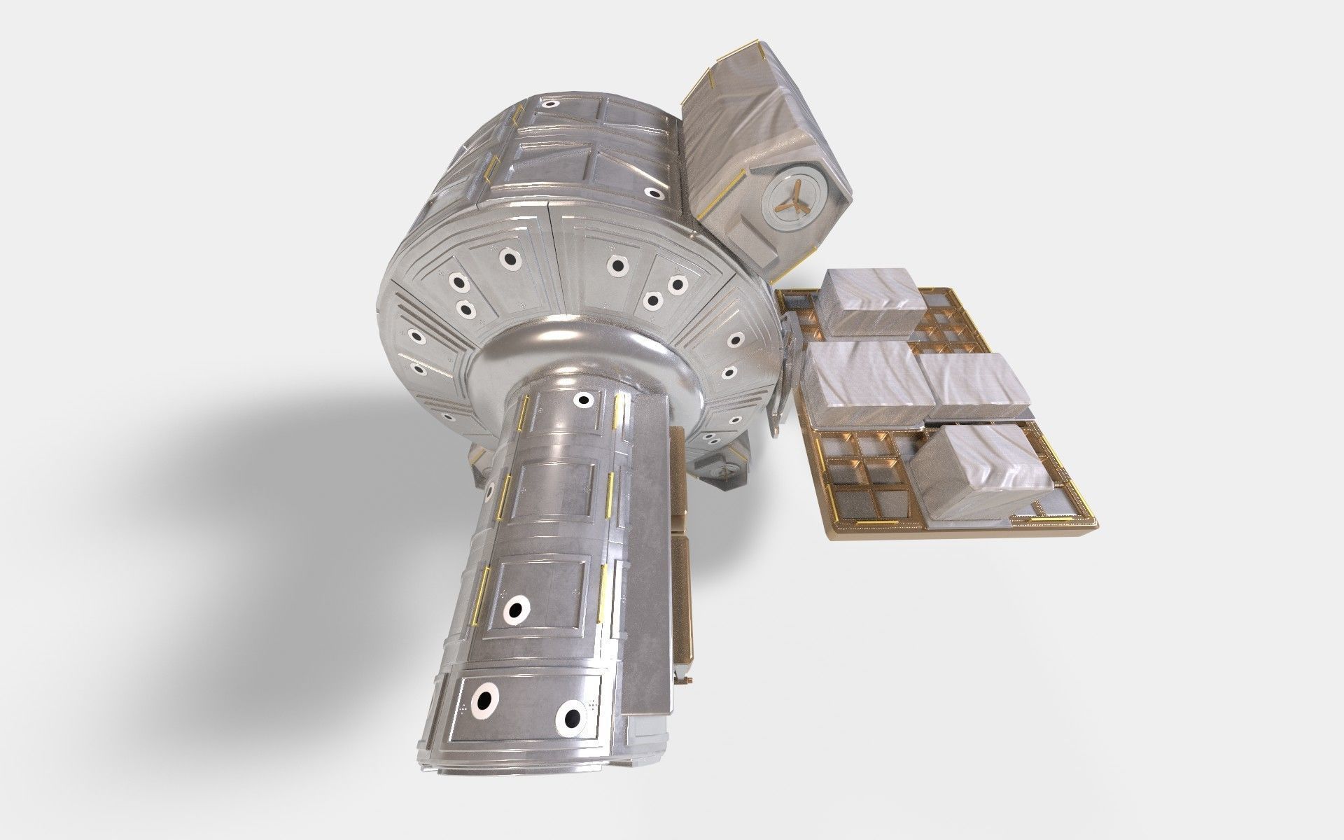 Quest Airlock module on ISS 3D model_8