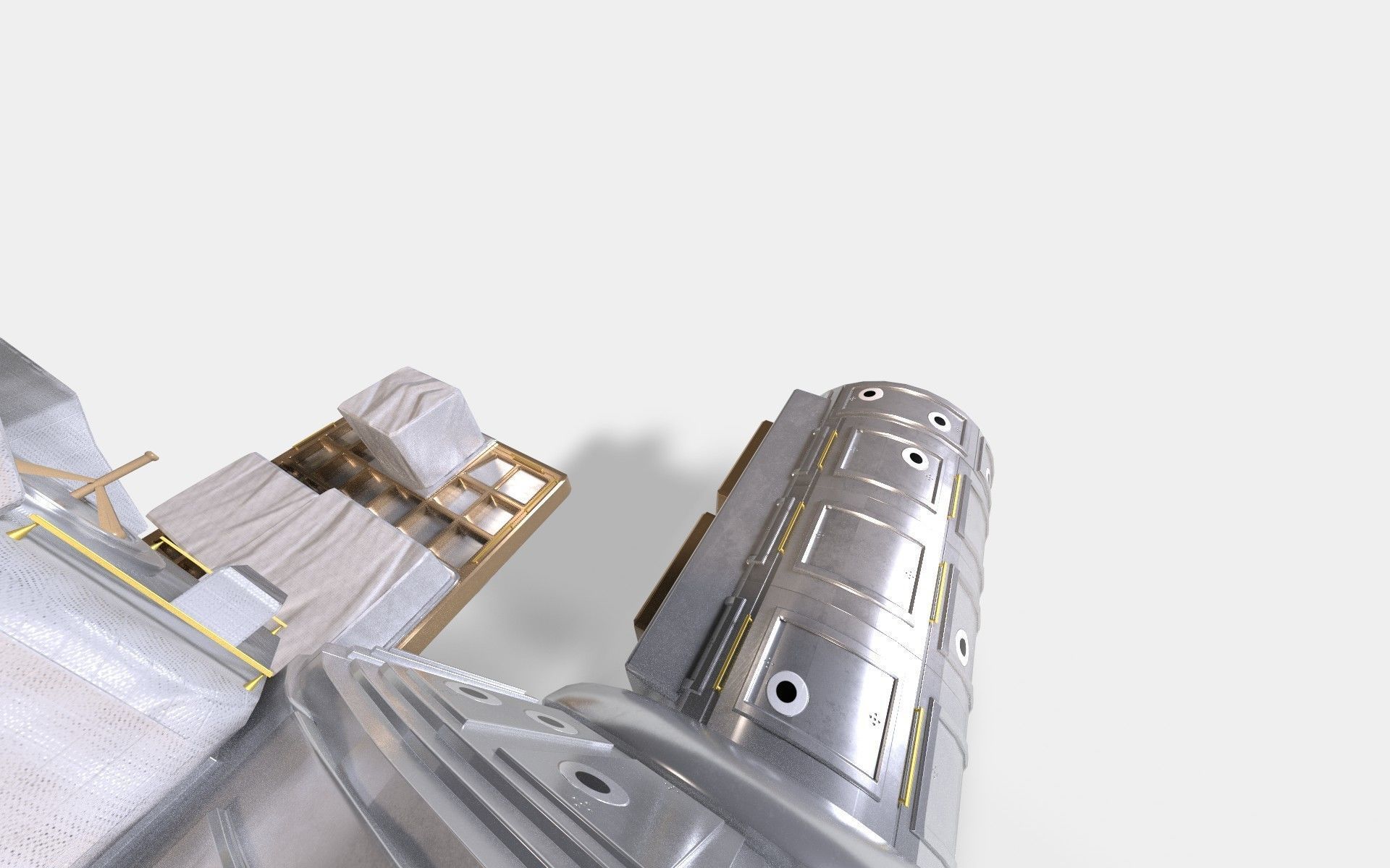 Quest Airlock module on ISS 3D model_12