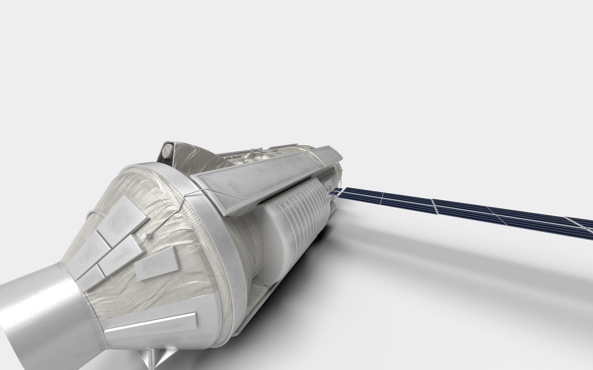 Functional Cargo Block Zarya Module on ISS Low-poly 3D model_14