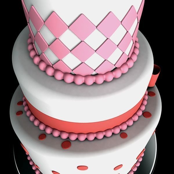 Wedding Cake 4 3D model_5