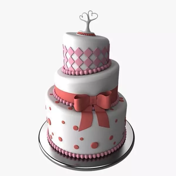 Wedding Cake 4 3D model_0