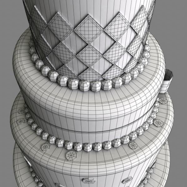 Wedding Cake 4 3D model_12