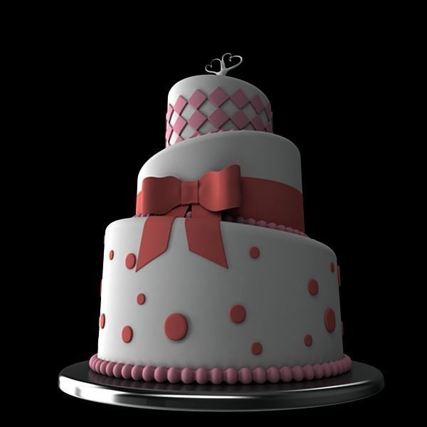 Wedding Cake 4 3D model_3
