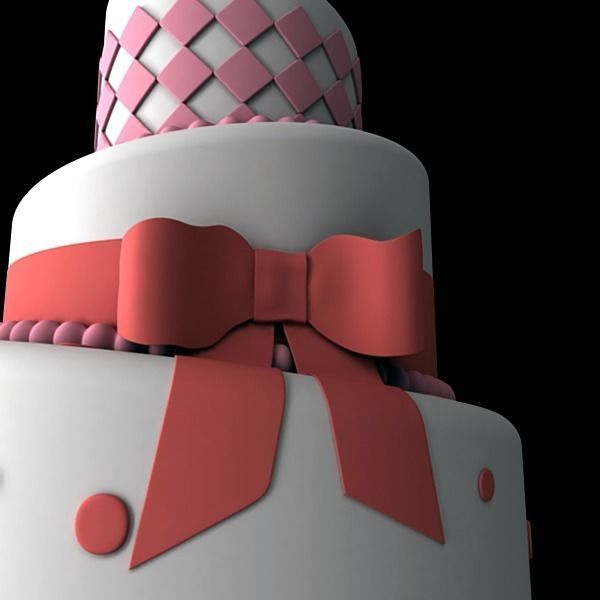 Wedding Cake 4 3D model_4