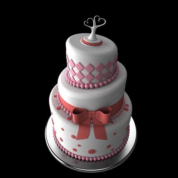 Wedding Cake 4 3D model_1