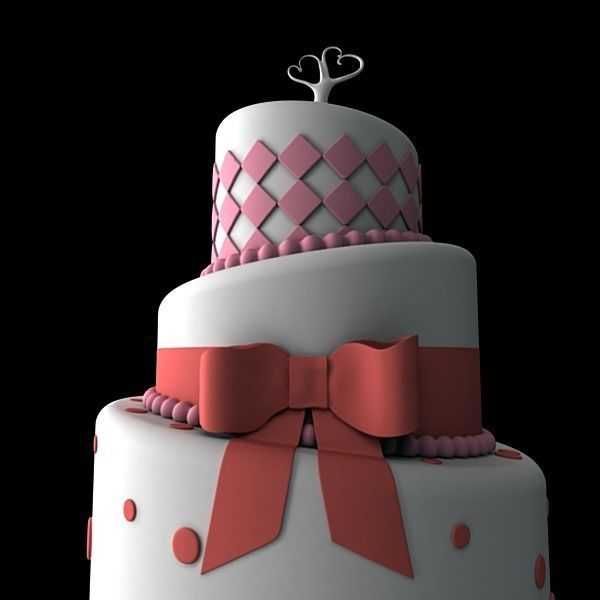 Wedding Cake 4 3D model_9