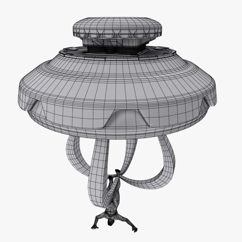UFO 2 flying saucer 3D model_12