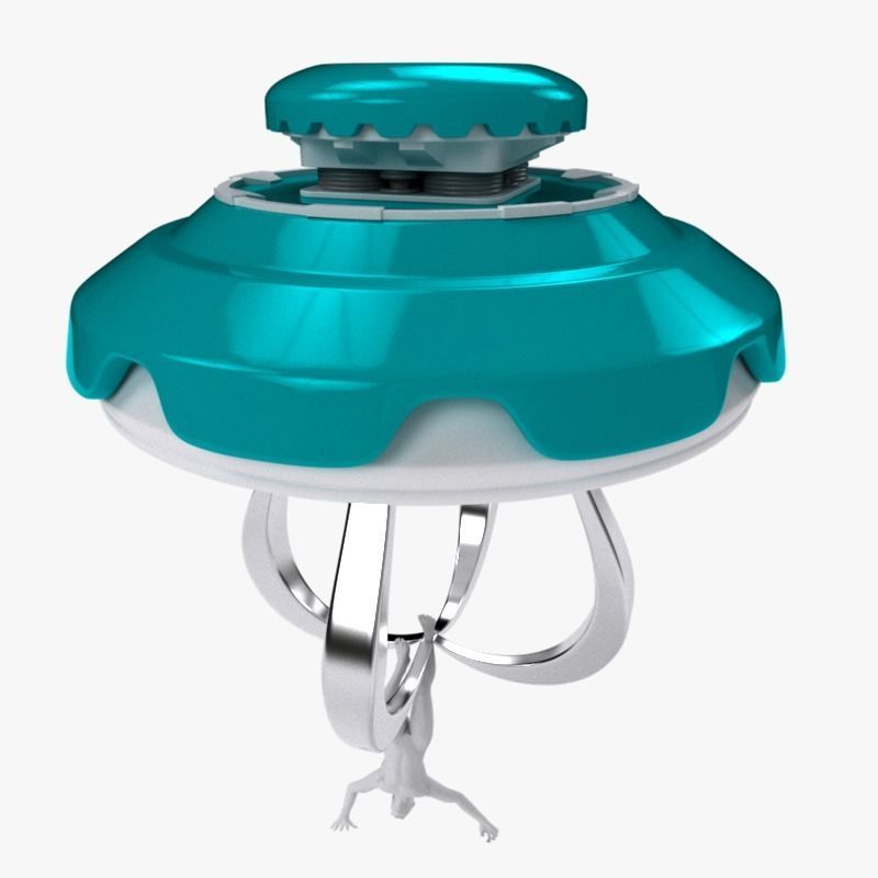 UFO 2 flying saucer 3D model_1