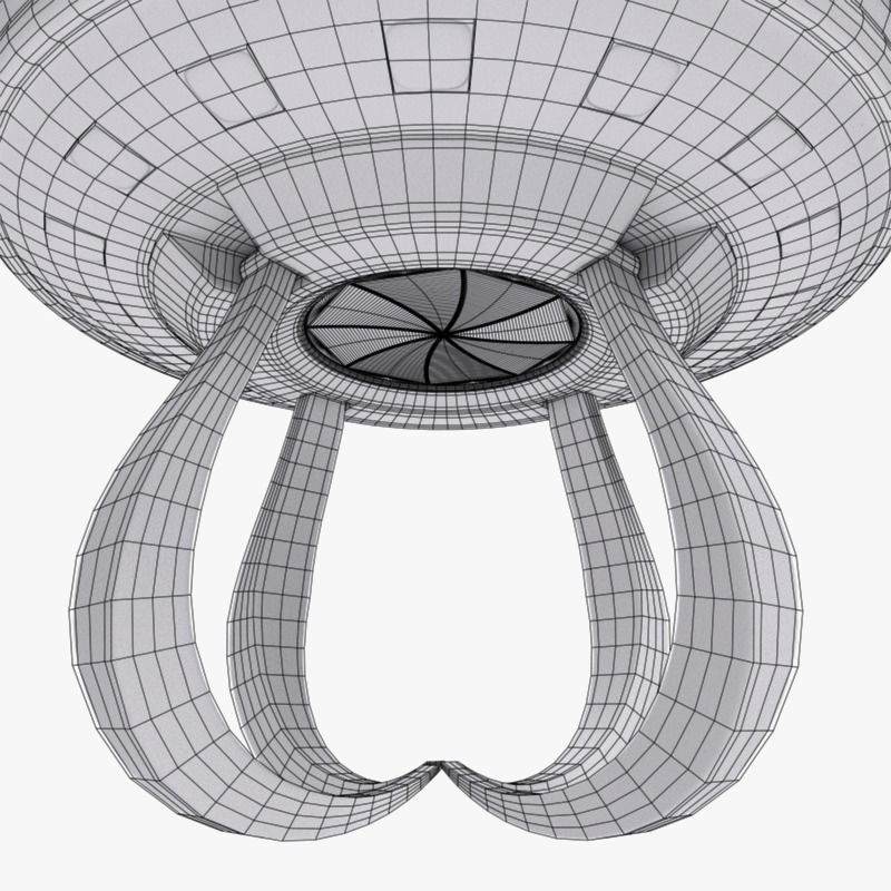 UFO 2 flying saucer 3D model_14