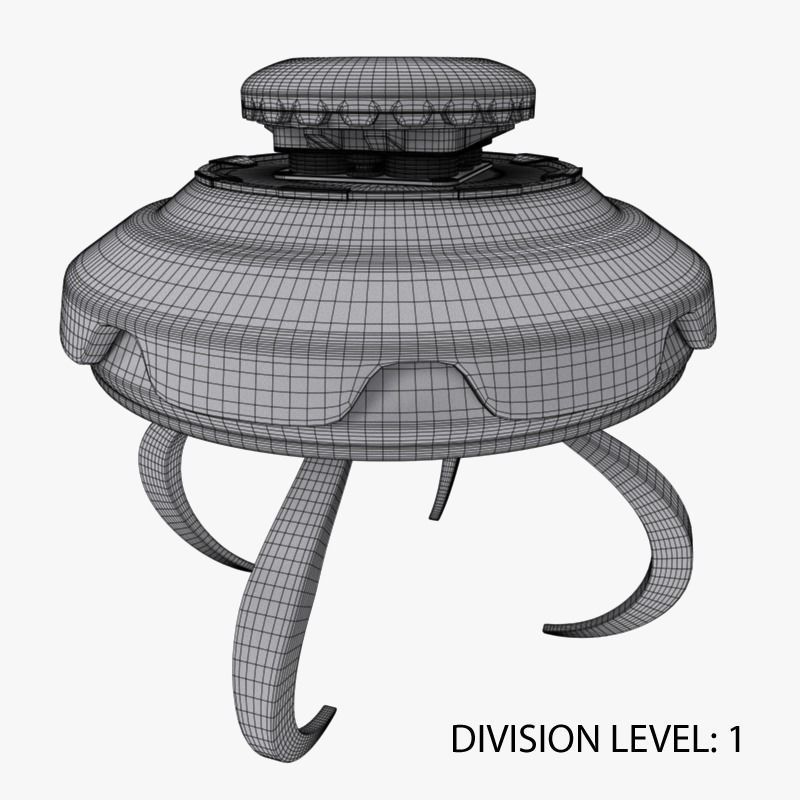 UFO 2 flying saucer 3D model_10
