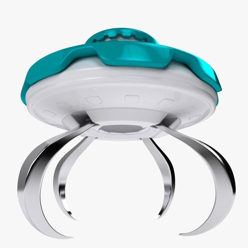 UFO 2 flying saucer 3D model_2