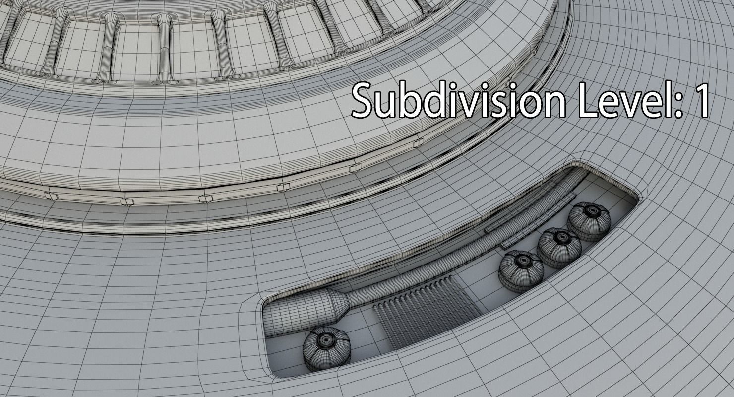 UFO Flying Saucer 3D model_16