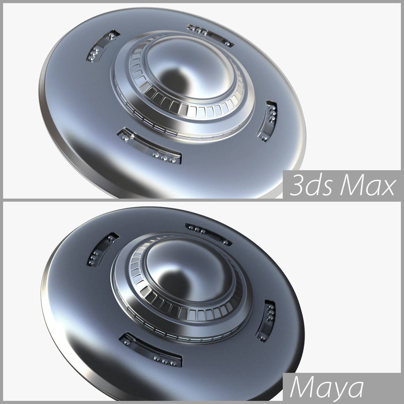 UFO Flying Saucer 3D model_1