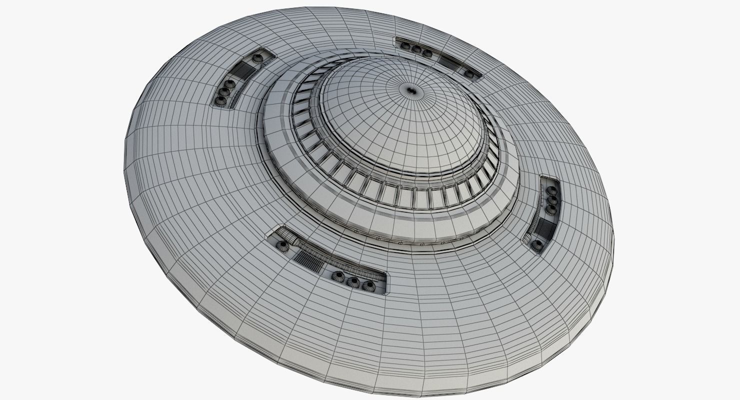 UFO Flying Saucer 3D model_21
