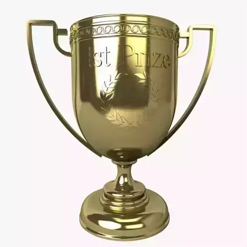 Trophy C gold 3D model