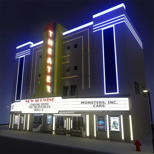 Movie Theater 3D model