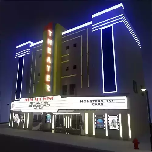 Movie Theater 3D model
