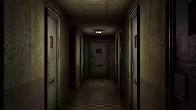 Insane Asylum Corridor 3D model