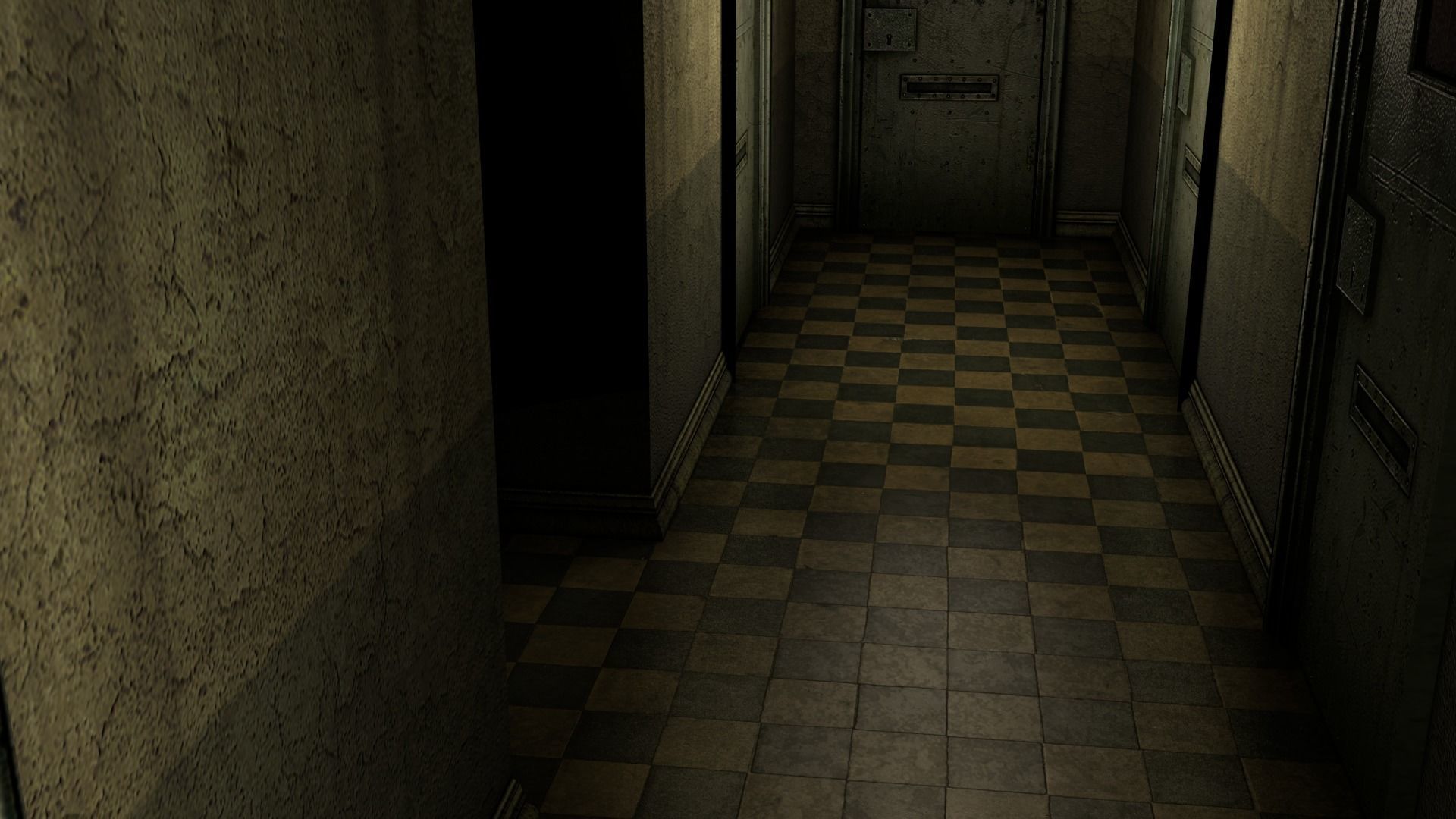 Insane Asylum Corridor 3D model_1