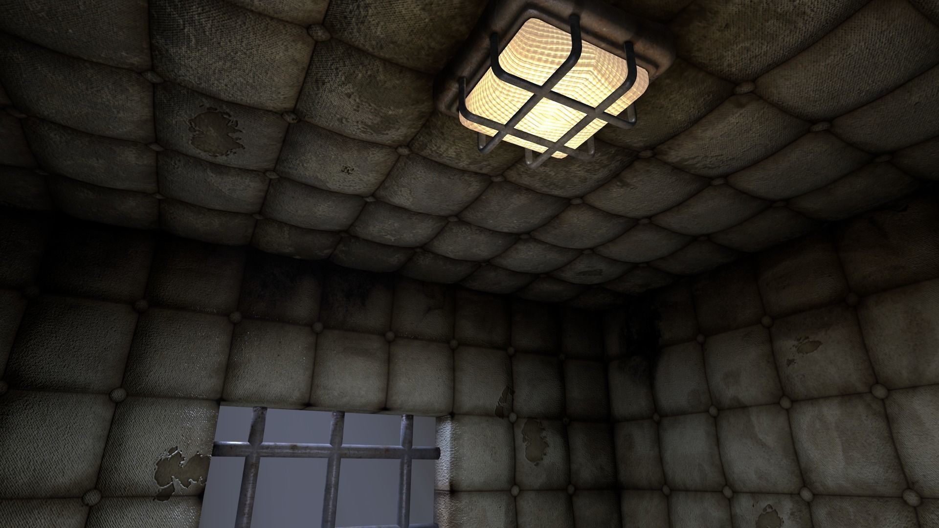 Insane Asylum Padded Cell 3D model_3