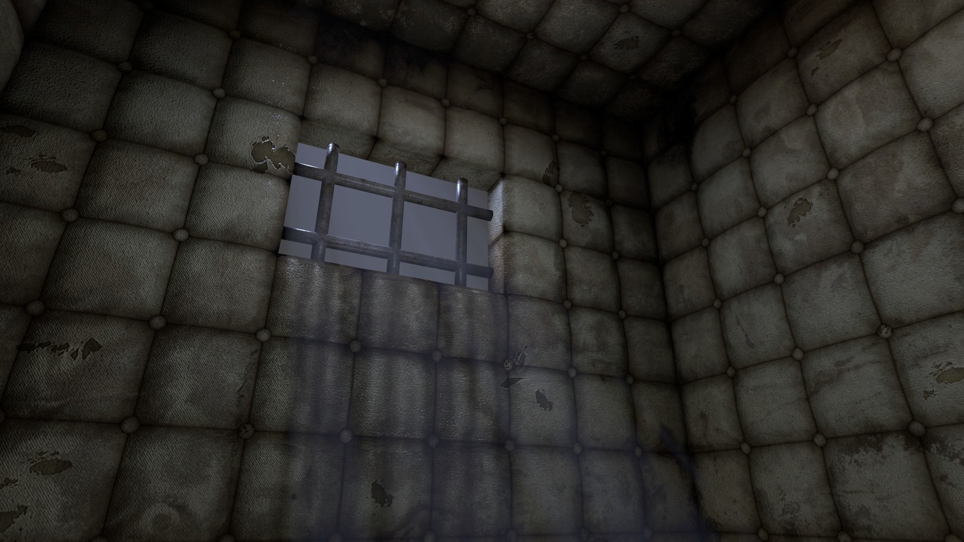 Insane Asylum Padded Cell 3D model_4