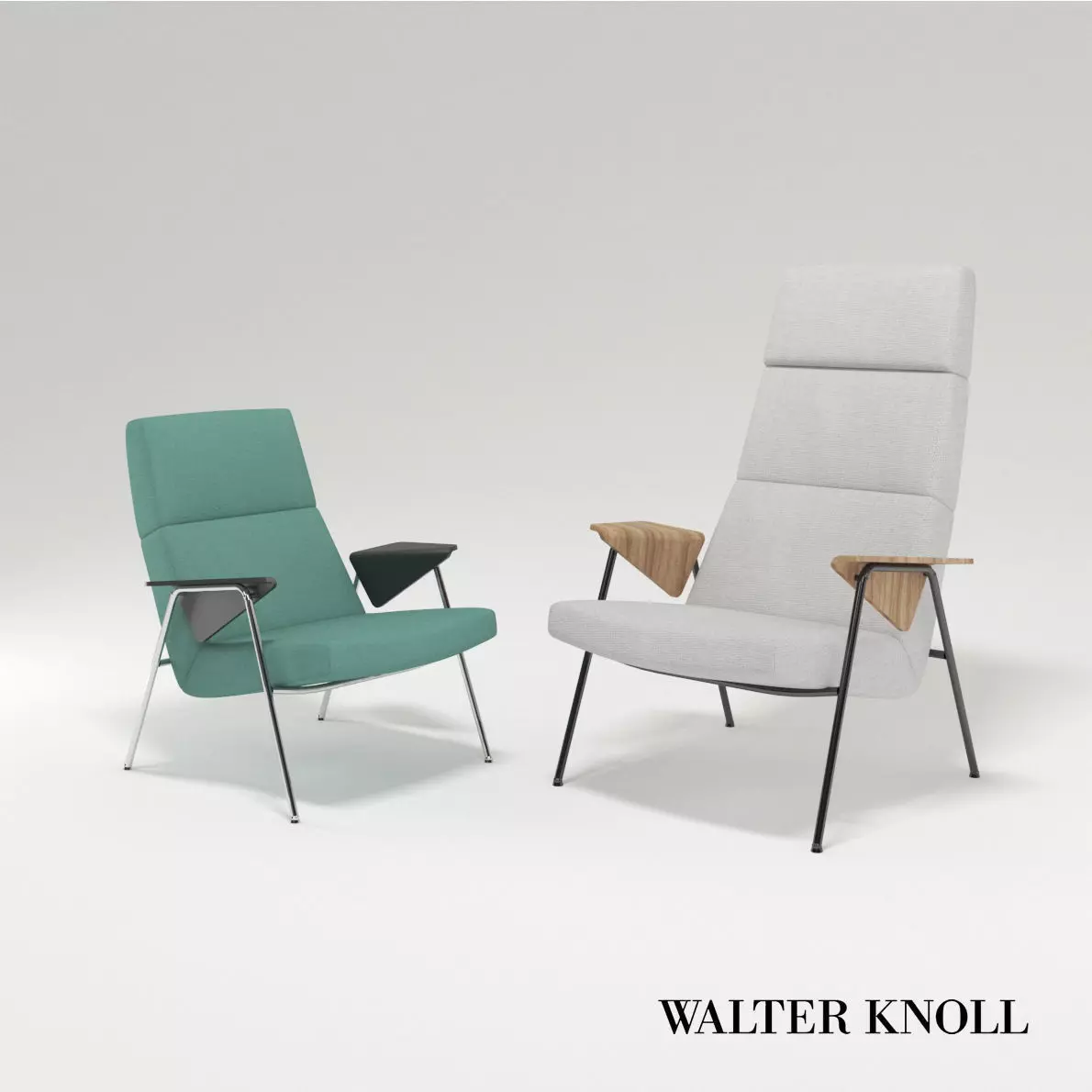 Armchair Votteler from Walter Knoll - Design by Arno Votteler 3D model